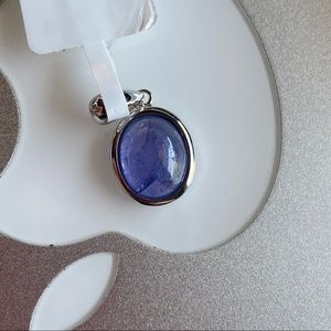 Natural Tanzanite Pendant .925 Sterling